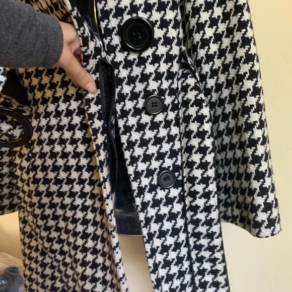ESPRIT Double Breasted Houndstooth Peacoat - Picture 9 of 12